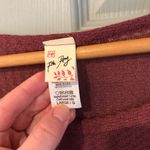 7th Ray  Women’s L Boho Sweater Shirt Long Puff Patterned Sleeve Waffle Knit Top Photo 2