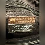 Great American Black Leather Shoulder/Crossbody Bag Photo 3