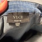 VICI Blue Denim Jumpsuit With Flared Legs Photo 3