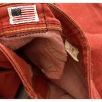 True Religion  Jeans Women’s Sz 27 Halle Mid Rise Denim Orange Red Made In USA Photo 10