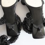 Khaite Lexington Black Ruched Leather Kitten Photo 12