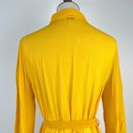 Farm Rio NWOT  Irregular Ruffles Mini Shirt Dress Long Sleeve Size S Belt Tie Photo 7