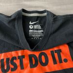 Nike Black Just Do It Orange Print Tee Photo 4