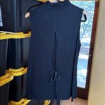 Babaton  Aritzia Black Sleeveless Mock Neck Open Tie Back Top Size Large Photo 10