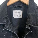 Denim & Co Denim Co. Black embellished denim jacket size 8 Photo 1