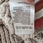 Reiss Open Knit Scoop Neck Beige Cableknit Sweater Size Large Photo 10