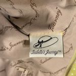 Isabella's Journey Green‎ Blue Floral Quilted Tote Bag Rope Handle EUC Yellow Photo 4