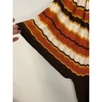 GABRIEL NEW YORK Womens Striped Poncho Sweater Knit Orange Brown Cream Medium Size undefined Photo 6