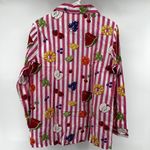 Nick & Nora Vintage Rare  Fruit Striped Pajama Set Dark Tag Button Down S NWT Photo 5