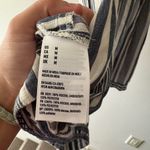 American Eagle  Blue and White Striped Romper Photo 5