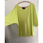 Antthony Lime Green Draped Back Top Batwing Sleeves Loose Fit L Size L Photo 1