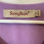 SunnyRight Flutter Sleeve Rhinestone Embellished Purple Dress Women’s Medium Pink Photo 8