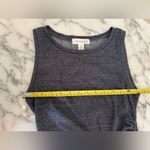 Treasure & Bond NWOT Ruched Side Sleeveless Dress Sz M Charcoal Heather Grey XXS Photo 3