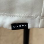 Koral  Activewear bead embellished quarter zip ivory scuba sweater size XS Photo 9
