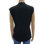 Jones Wear  Black Acrylic Sleeveless Mock Neck Lightweight Knit Sweater Top Sz XL Photo 8