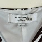 Adam Lippes  White and Brown Animal Print Slip Dress Photo 6