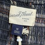 Universal Threads Universal Thread women’s size medium Balloon long Sleeve navy Plaid Shift Dress Photo 3