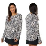 Lilly Pulitzer  UPF 50 Luxletic Blythe Pullover Top Medium Women’s Onyx Photo 1