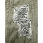 Riley Khaki Green Nylon Maxi Skirt Drawstring Hem Accent Military Style Size M Photo 3