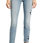 7 For All Mankind High Rise Blue Jeans with Star Accent Photo 0