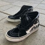 Vans  Black White Skulls bandana high top Tennis Shoes size 6.5 Womens halloween Photo 0