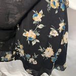 Lush Clothing Lush Floral Wrap Dress Womens XS New Black Blue Boho Feminine Wedding Photo 4