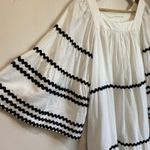 Lisa Marie Fernandez Women's Ric Rac Flare Sleeve Linen Blend Dress Size XS Black Photo 7