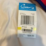 California Waves 133 NWT  Bikini Bottom Red and Blue vacation Medium Photo 4