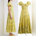 Free People NWOT  Sundrenched Floral Tiered Maxi Yellow combo Sundress Sz S Photo 2