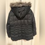 Calvin Klein  Duck Down Parka Sz L Black Puffer jacket Coat Removable Hood Photo 5