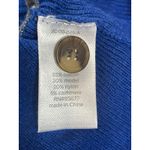 JCP Cashmere Blend Cardigan 1X Blue Gray Stripe Long Sleeve Button Front NWT Photo 6