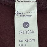 CRZ Yoga  Fleece Lined Leggings Burgundy Purple Size XS Photo 9