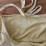 Hollister  Light Yellow Floral Halter Top Photo 2