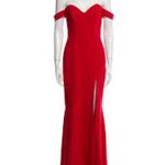 NBD  Strapless Red Gown Photo 1