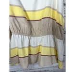 NEW Waverly Grey Striped Sleeveless Felicity Tank Top Size XS MSRP $148 Tan Photo 4