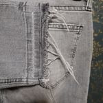 Current/Elliott Cropped Straight Gutter Release Hem Gray Jeans Photo 3