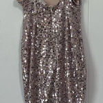 Selfie Leslie  Born Wild Strappy‎ Back Sequin Mini Dress Blush XS Photo 0