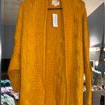 LA Hearts Yellow Knitted Cardigan Photo 3