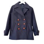 & Other Stories & Other Stories Paris Atelier Wool Peacoat Women’s Size 6 Navy Photo 4