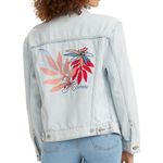 Levi's Levi’s Jean Jacket Ex-Boyfriend Trucker Jean Jacket Size XL w/Embroidery on Back Photo 1