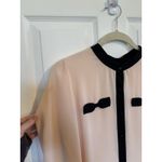 Xhilaration Y2K Coquette Long Sleeve Top Size Medium Bows Button Up Sheer Powder Pink Photo 4