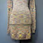 Emory park Womens Long Sleeve Sweater Dress Multi Color Sz Small Photo 2