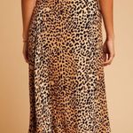 Faithfull the Brand  Le Chinq animal Valois leopard print midi wrapped skirt sz 4 Photo 2