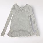 Free People  We The Free‎ Malibu Thermal Long Sleeve Womens Size XS Gray Comfy Photo 5