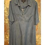Karen Kane  Chambray Half Sleeve Denim Shirt Dress size Medium Photo 0