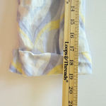 JM Collection  Multicolor Linen Button 3/4 Sleeve Summer Comfy Artsy Shirt Top 14 Photo 6