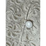 Leifsdottir Anthropologie Skirt Women 4 White Lace Crochet A‎ Line Mini Boho Photo 5