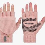 New Redess Fingerless Winter Gloves in Dusty Rose Photo 0