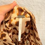 Free People  Leopard Print Midi Skirt US 4 Fall‎ Slip Lightweight Photo 6