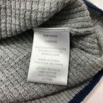 Joie Soft  Wool Blend Crewneck Sweater: Grey - Navy Blue Trim Photo 7